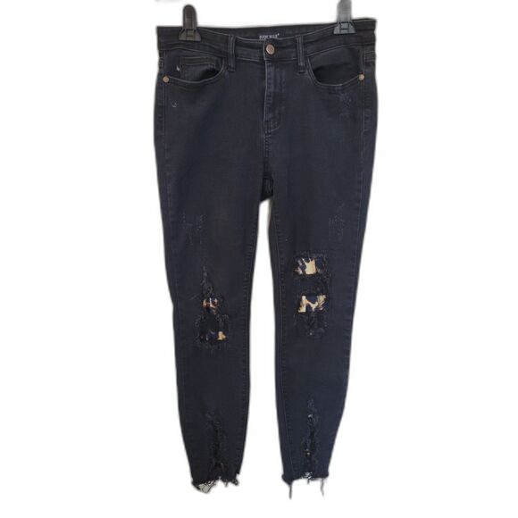 Judy Blue You Go Girl Animal Leopard Cheetah Print Skinny Jeans - Picture 1 of 5